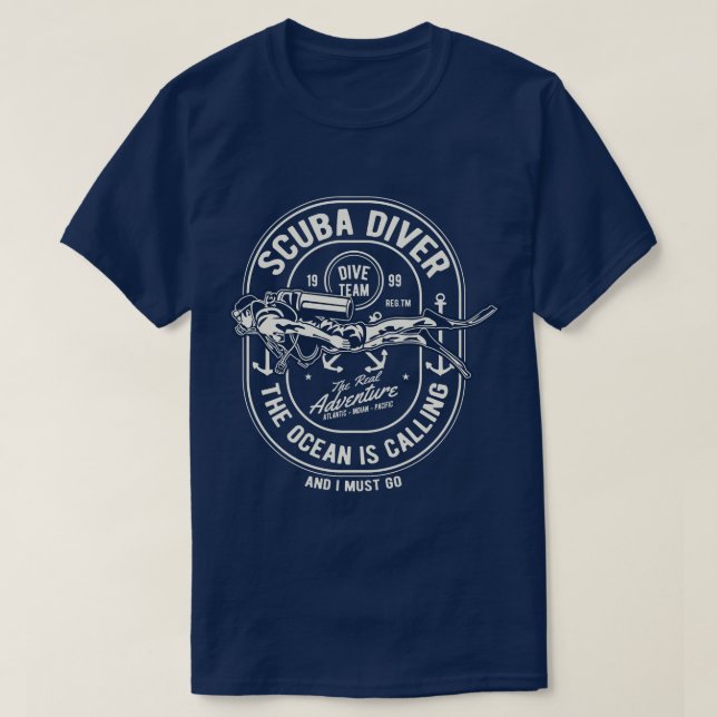 Scuba Diver Men's T-Shirt (Design Front)
