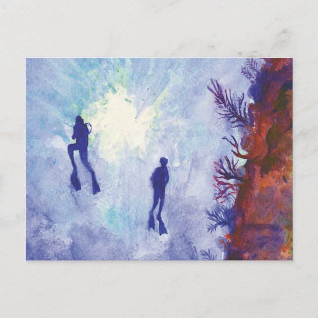 Scuba Diver Postcard (Front)