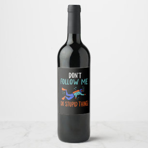 Scuba Diver Scuba Diving Wine Label