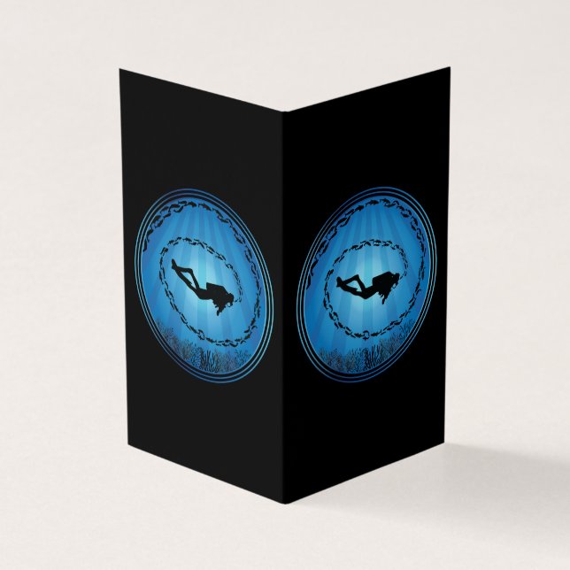 Scuba Diver Surrounded (Outside)