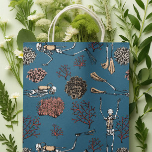 Scuba Diver Swimming in the Ocean Medium Gift Bag