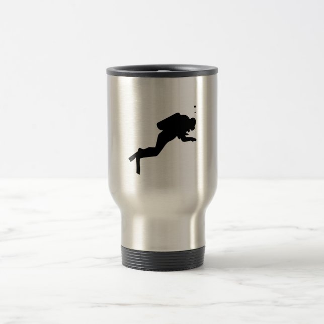Scuba Diver - Travel Mug (Center)