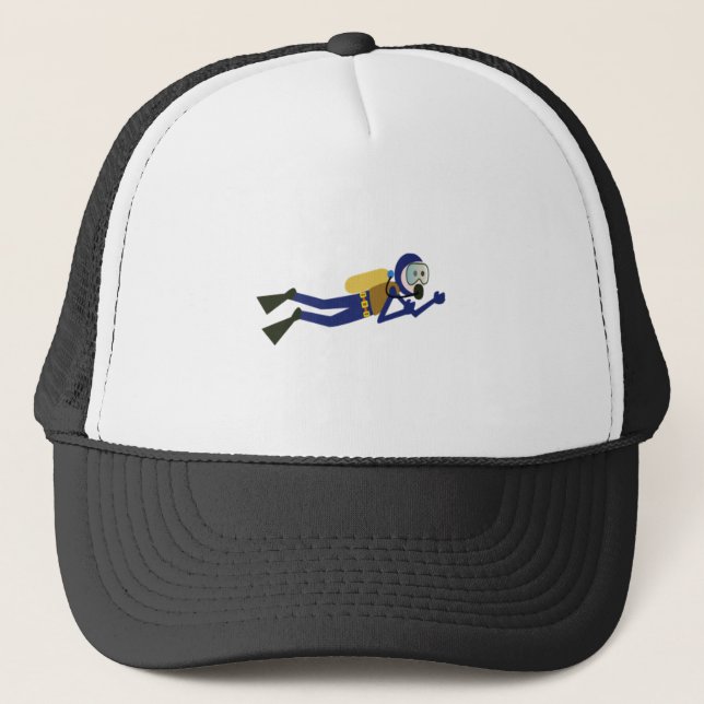 Scuba Diver Trucker Hat (Front)
