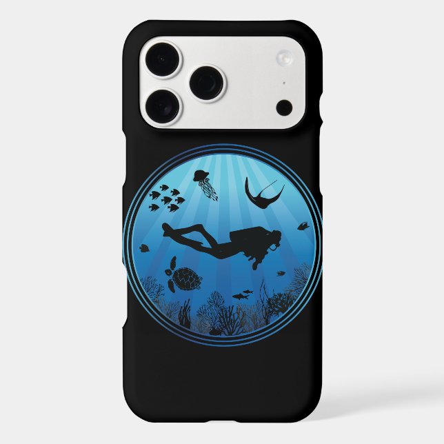 Scuba Diver Underwater (Back)