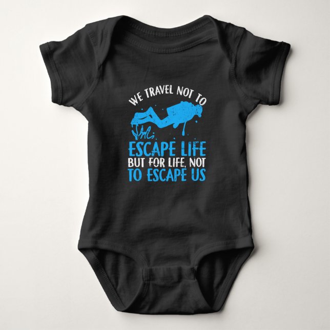 Scuba Diver - Water Sport Scuba Diving Snorkling Baby Bodysuit (Front)