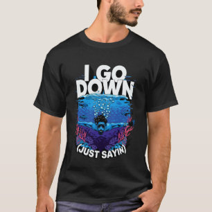 Scuba Diving Art for Men Father Dad Scuba Dive Scu T-Shirt