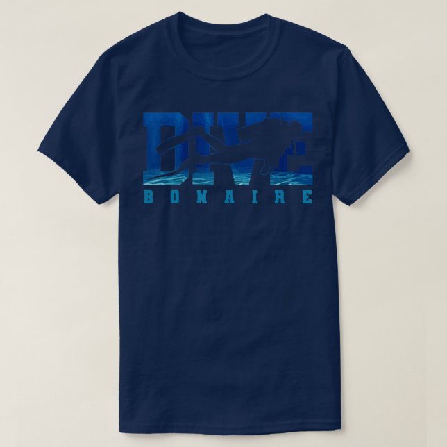 Scuba Diving Bonaire Caribbean Islands Souvenir Di T-Shirt (Design Front)