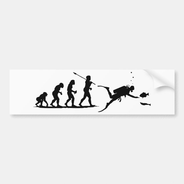 Scuba Diving Bumper Sticker (Front)