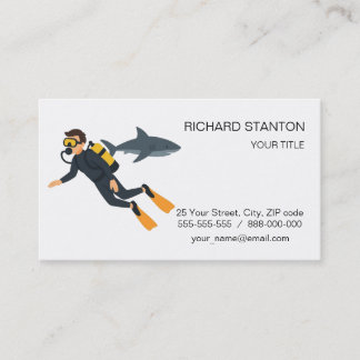 Scuba diving business card