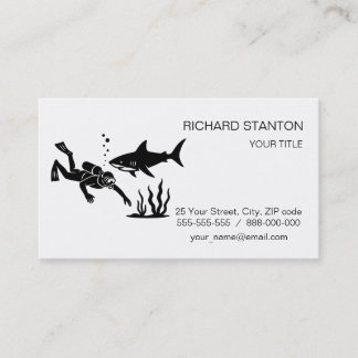 Scuba diving business card