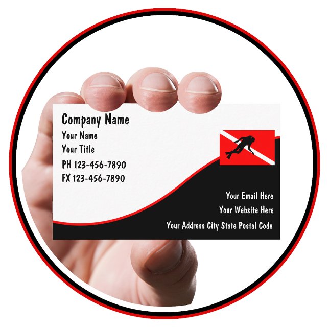 Scuba Diving Business Cards (Creator Uploaded)