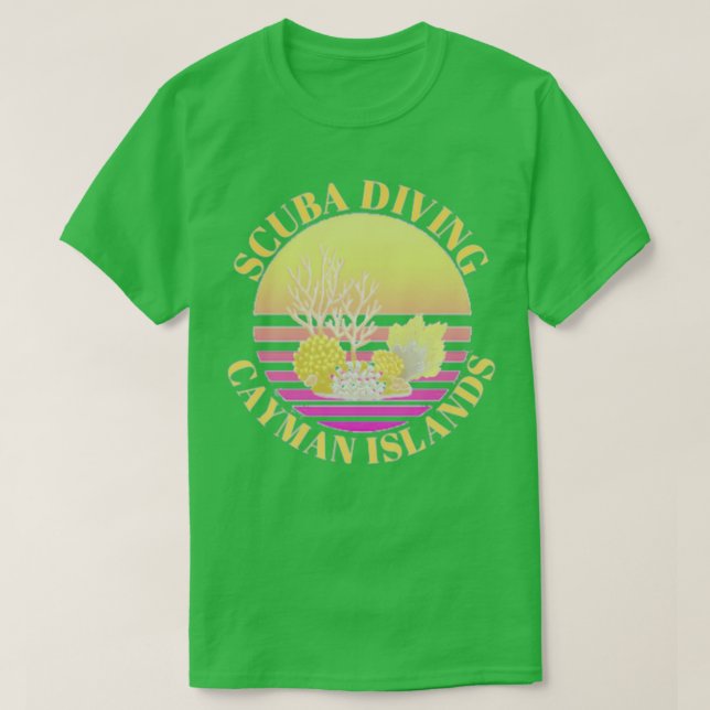 Scuba Diving Cayman Islands T-Shirt (Design Front)