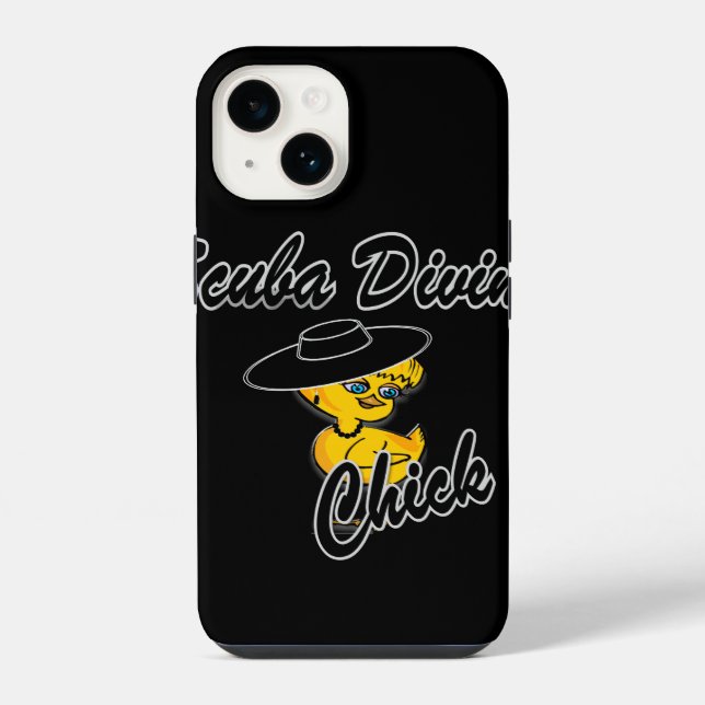 Scuba Diving Chick #4 iPhone Case (Back)