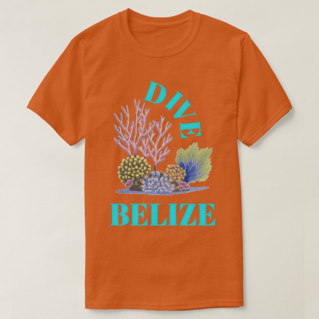 Scuba Diving Dive Belise T-Shirt (Design Front)