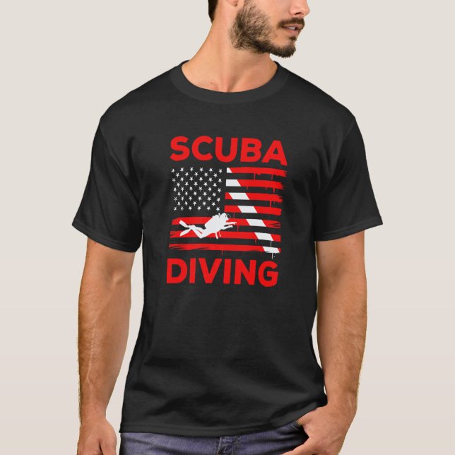 Scuba Diving Diver  4 T-Shirt (Front)