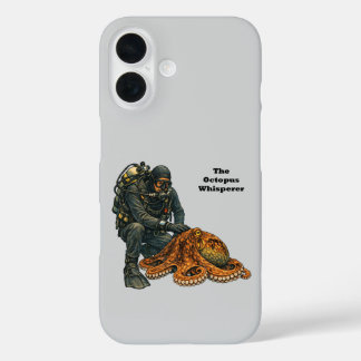SCUBA Diving Diver Petting a Large Octopus URM iPhone 16 Case