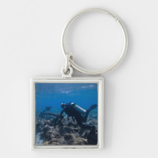 Scuba Diving Excavation Key Ring