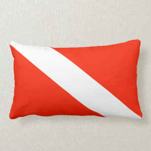 Scuba Diving Flag Lumbar Cushion
