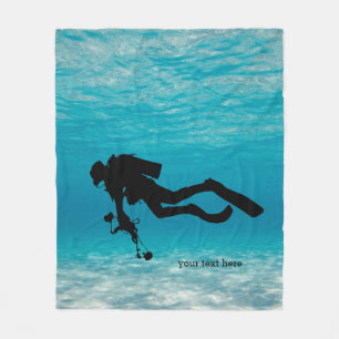 Scuba Diving Fleece Blanket