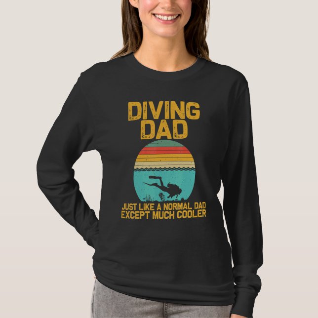 Scuba Diving For Dad Grandpa Underwater Divers T-Shirt (Front)