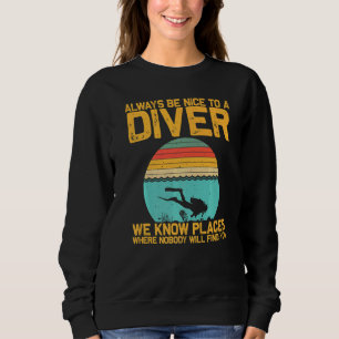 Scuba Diving For Men Women Underwater Divers Sweatshirt