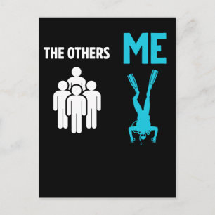 Scuba Diving Funny Diver Postcard