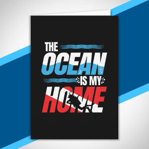 Scuba Diving Gifts - Diver Down Flag Scuba Diving Card