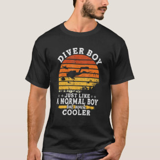 Scuba Diving Graphic Boys And Men Scuba Diver T-Shirt