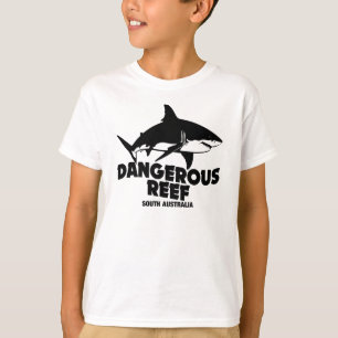 Scuba Diving Great White Sharks - Dangerous Reef T-Shirt