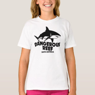 Scuba Diving Great White Sharks - Dangerous Reef T-Shirt