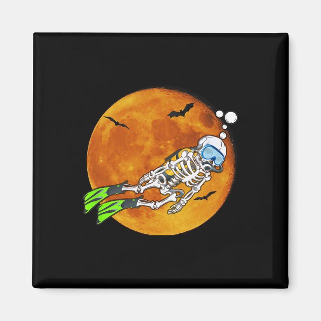 Scuba Diving Halloween Scuba Diver  Magnet (Front)