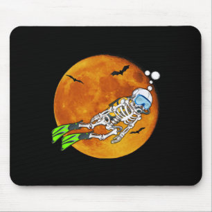 Scuba Diving Halloween Scuba Diver  Mouse Pad