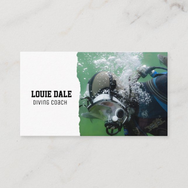 Scuba diving Instructor  Business Card (Front)