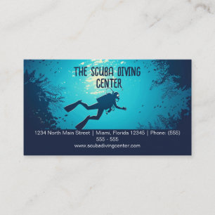 Scuba Diving Instructor Snorkelling Water Sports Business Card