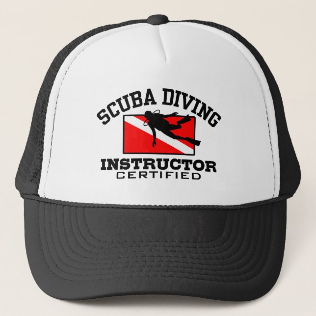 Scuba Diving Instructor Trucker Hat (Front)