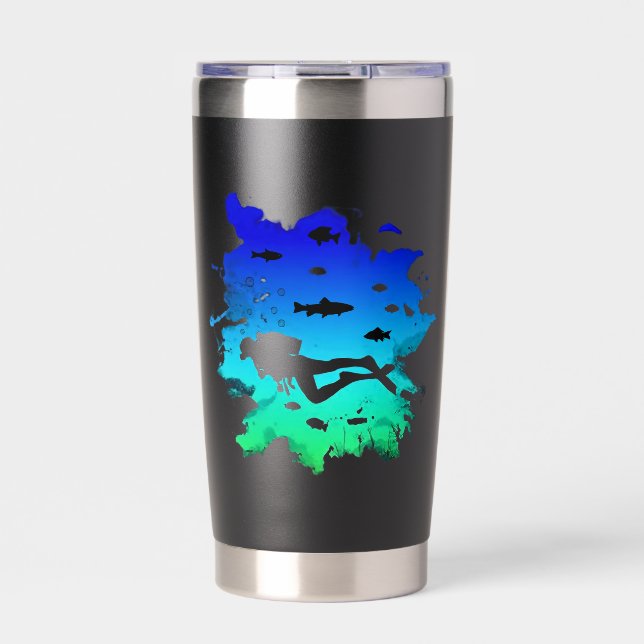 Scuba Diving Insulated Tumbler (Front)
