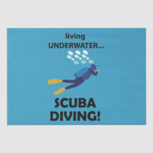 Scuba Diving Living Underwater Scuba Diving Tissue Paper