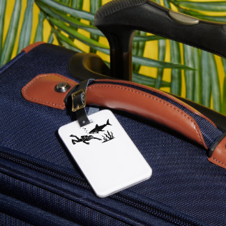 Scuba diving luggage tag