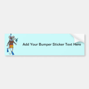 Scuba Diving Mouse Bumper Sticker