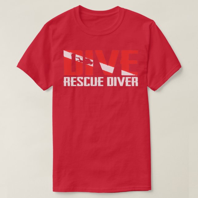 Scuba Diving Ocean Diver Rescue Diver 1 T-Shirt (Design Front)