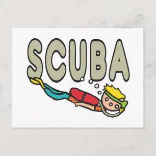 Scuba Diving Postcard