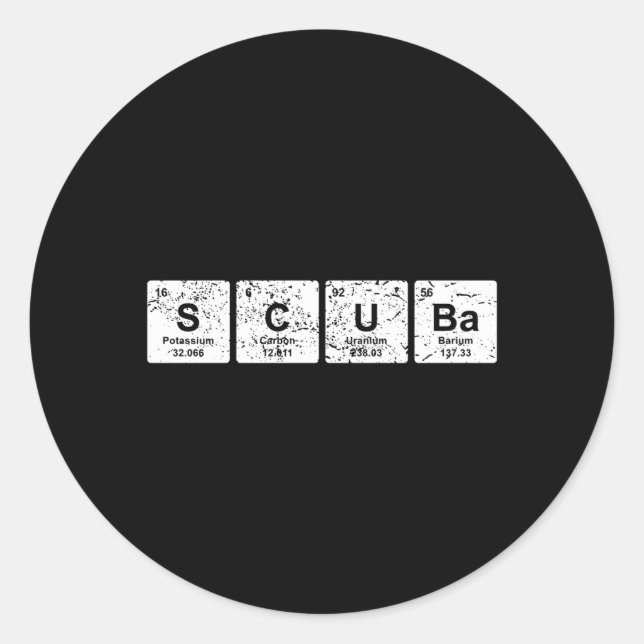 Scuba Diving Scuba Diver Classic Round Sticker (Front)