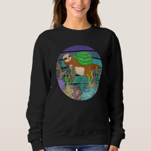 Scuba Diving Snorkelling Sloth Lazy Tired Dive Sle Sweatshirt