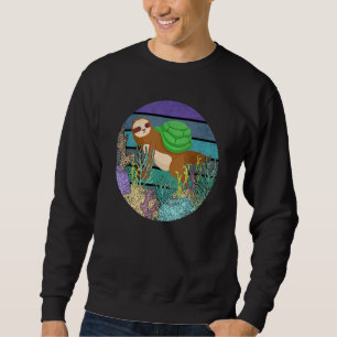 Scuba Diving Snorkelling Sloth Lazy Tired Dive Sle Sweatshirt