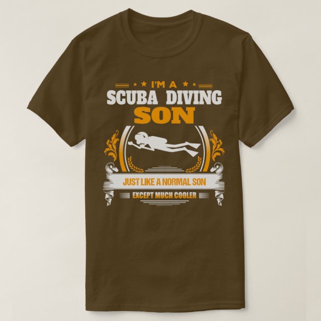 Scuba Diving Son Christmas Gift or Birthday Presen T-Shirt (Design Front)