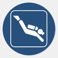 Scuba Diving Symbol Sticker