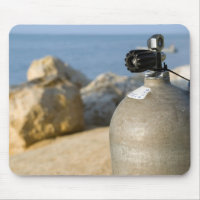 Scuba Diving Tank on Beach