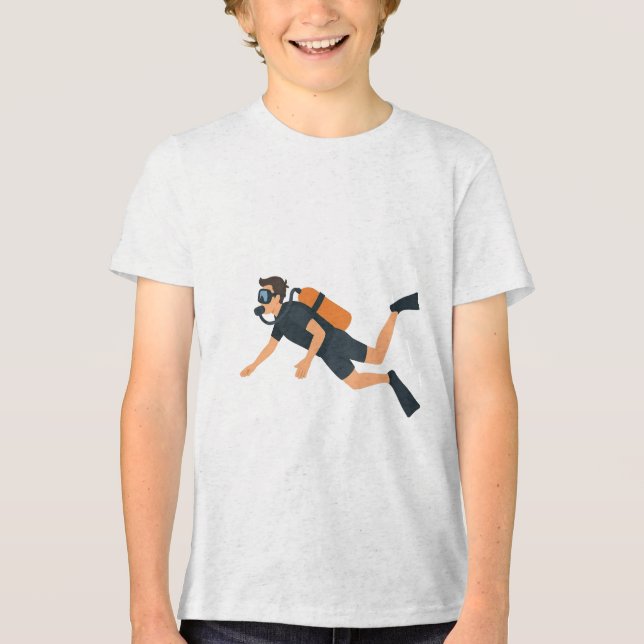 Scuba diving Tri-Blend shirt (Front)
