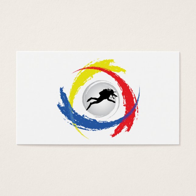 Scuba Diving Tricolor Emblem (Front)