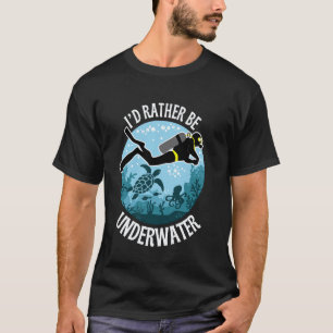 Scuba Diving Under Water Dive Addicts Kids Men & W T-Shirt